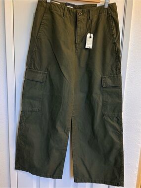 Levi's Olive Green baggy Straight-Leg Cargo Pants